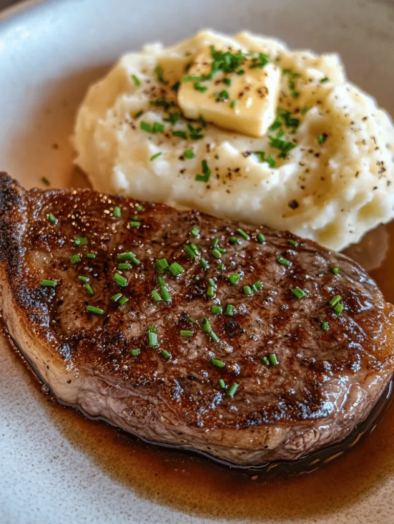 When it comes to comfort food, few dishes can match the satisfaction of Sizzling Steak paired with Dreamy Mashed Potatoes. This classic combination not only tantalizes the taste buds but also warms the soul, making it a favorite for family dinners, special occasions, or simply a well-deserved treat after a long day. The rich flavors of perfectly seared steak, complemented by the creamy, buttery goodness of mashed potatoes, create a culinary experience that is both indulgent and satisfying.