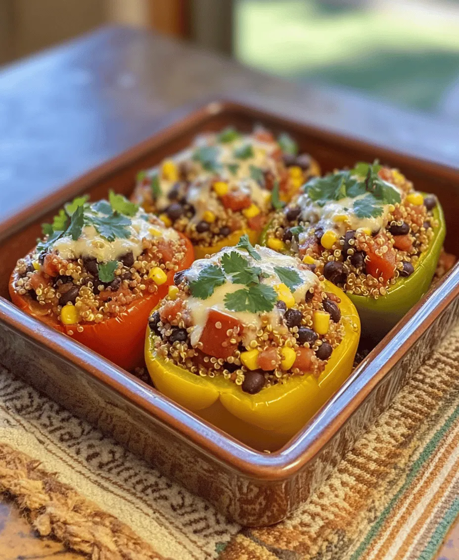 Before diving into the preparation of Quinoa & Black Bean Stuffed Bell Peppers, let’s explore the main ingredients that make this dish not only satisfying but also beneficial for your health.