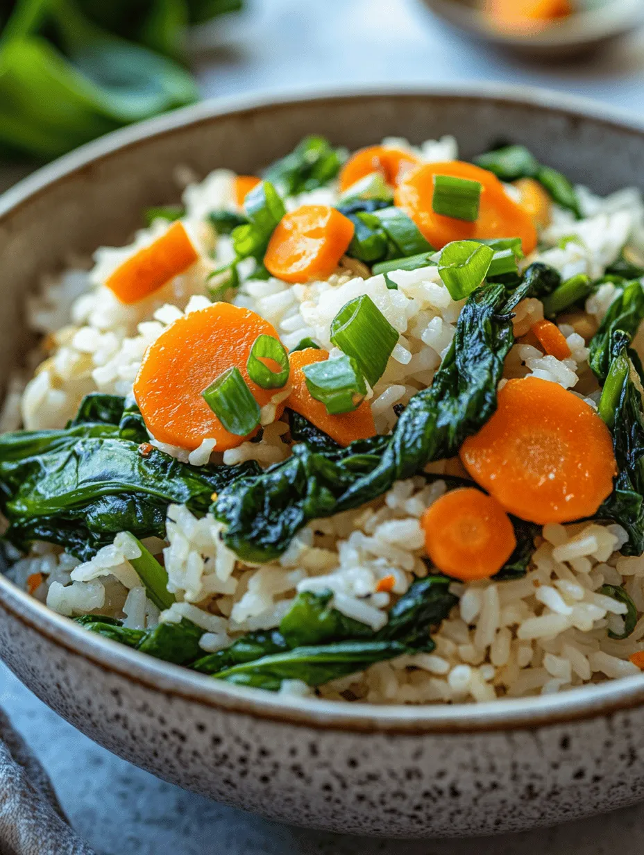 Bok Choy Fried Rice is a delightful dish that perfectly balances taste, nutrition, and convenience. This quick and easy recipe showcases bok choy, a leafy green vegetable known for its crisp texture and mild flavor. Its vibrant green leaves not only add a pop of color to the dish but also bring a wealth of health benefits. Whether you're looking for a comforting meal after a long day or a nutritious side to complement your main course, Bok Choy Fried Rice is sure to satisfy your cravings.