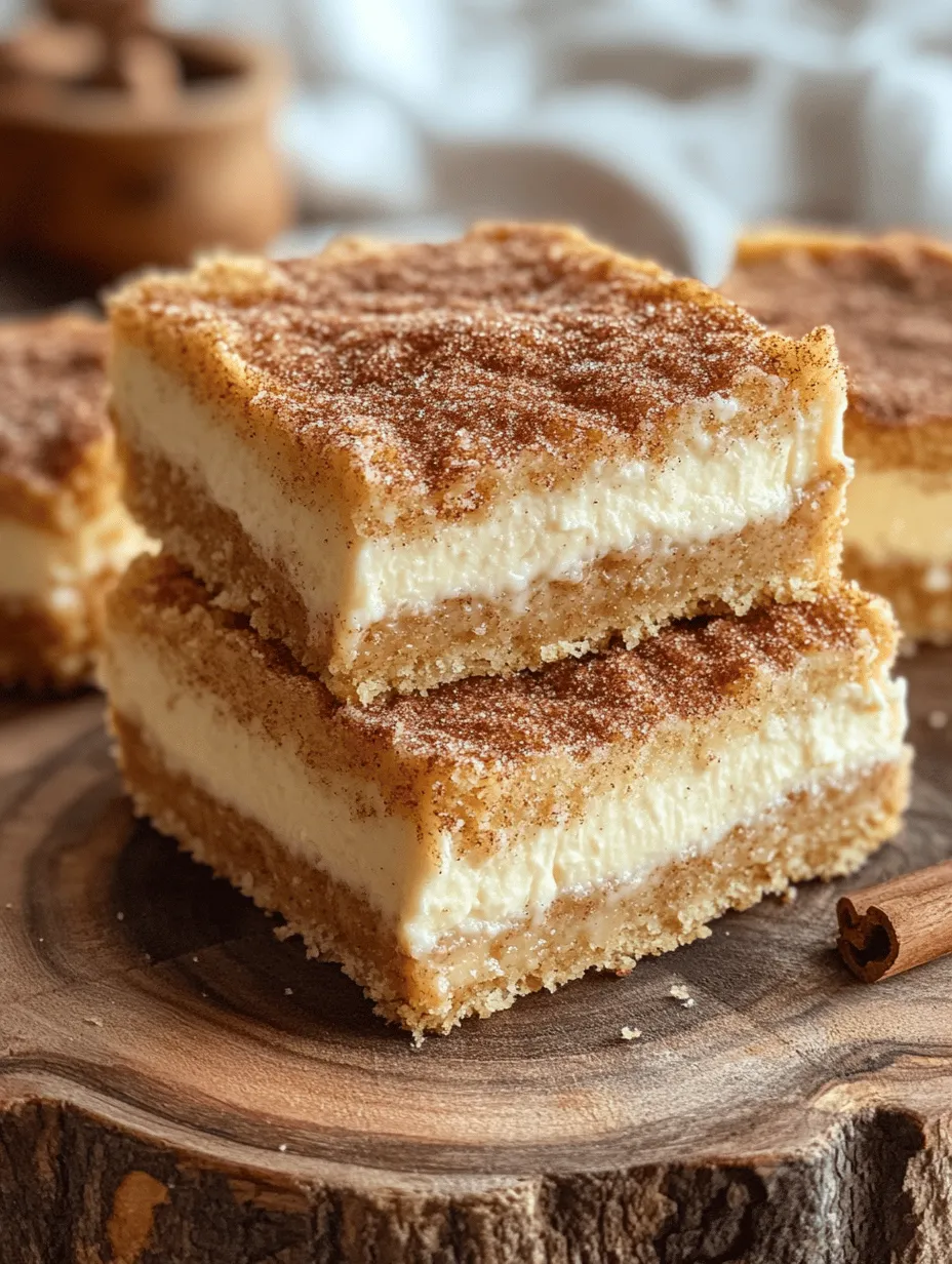 Desserts have a unique ability to evoke joy and satisfaction, especially when they combine beloved flavors and textures. Enter the Cinnamon Churro Cheesecake Bars—a delightful fusion of two iconic treats that are sure to tantalize your taste buds. Imagine the crispy, cinnamon-sugar-dusted exterior of a churro melding beautifully with the creamy, decadent richness of cheesecake. This innovative dessert not only marries the best aspects of both worlds but also brings a fun twist to traditional dessert offerings.