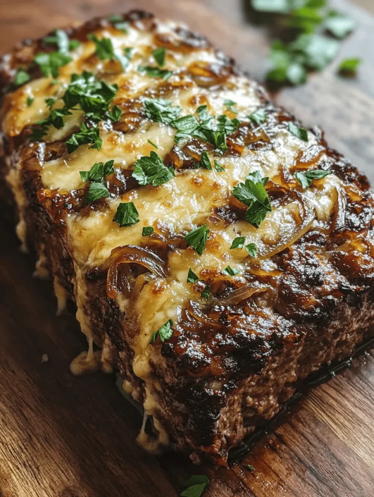 Meatloaf—a dish that often evokes nostalgic memories of home-cooked meals—is a beloved staple in many households. The allure of meatloaf lies not only in its savory flavor but also in its versatility and comforting presence on the dinner table. Traditionally, it is a dish that brings families together, providing a hearty meal that can be enjoyed by all. However, if you're looking for a unique twist on this classic comfort food, look no further than the Delicious French Onion Meatloaf. This innovative version combines the rich, caramelized flavors of French onion soup with the satisfying texture of meatloaf, creating a dish that is both familiar and delightfully different.