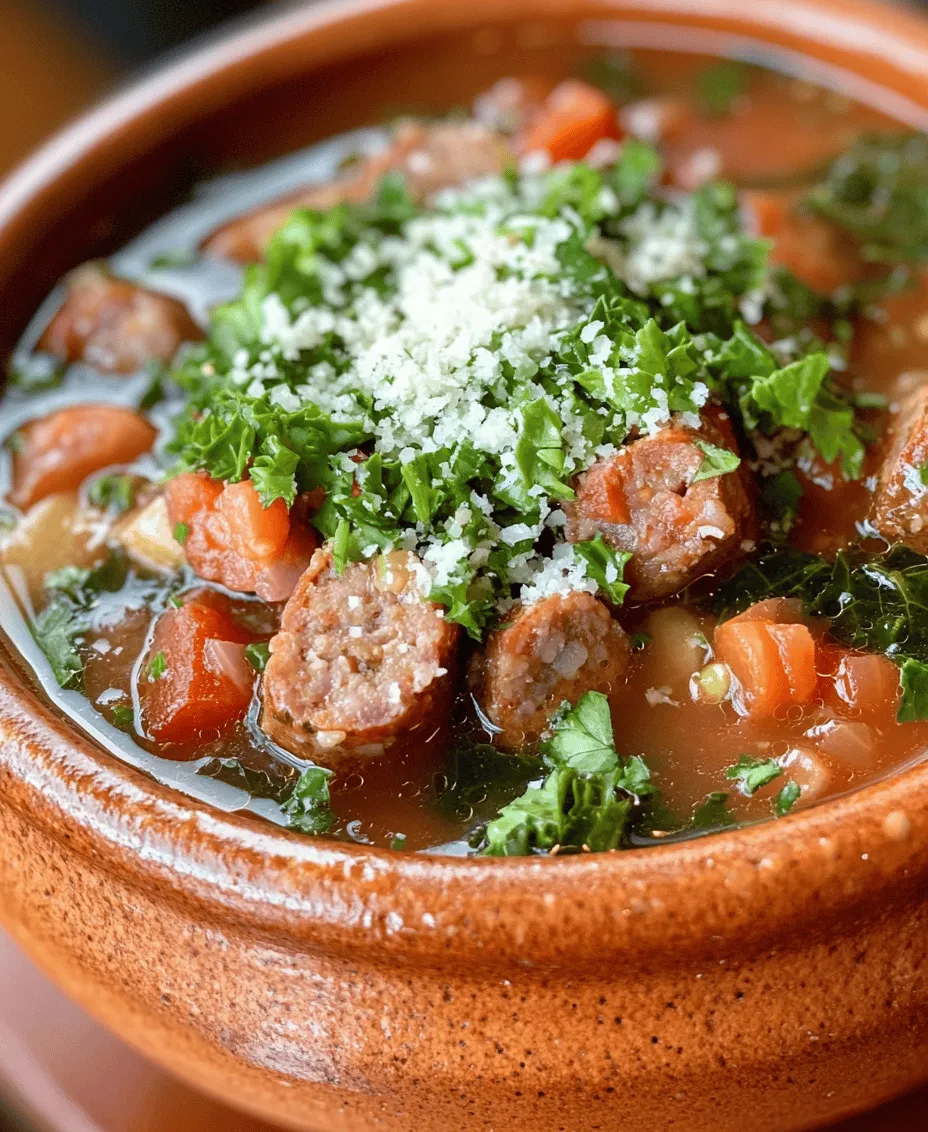 Hearty Italian Sausage Soup is a quintessential dish that embodies the comforting essence of Italian cuisine. Originating from the rustic kitchens of Italy, this soup is a staple in many households, offering a warm embrace on chilly evenings or during festive gatherings. The history of Italian soups is rich and varied, often reflecting the regional ingredients available, which is why each bowl tells a story of tradition, love, and culinary heritage.