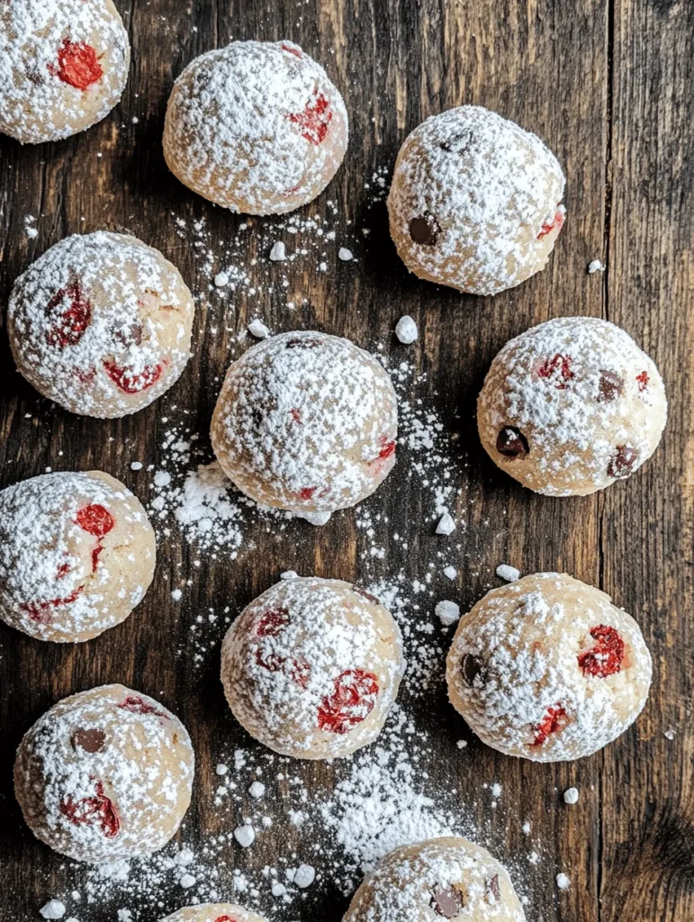 If you’re searching for a delightful cookie that offers a unique twist on traditional flavors, look no further than Strawberry Chocolate Chip Snowball Cookies. These delightful treats are not only visually stunning but also provide an irresistible melt-in-your-mouth texture that leaves a lasting impression. The combination of luscious strawberries and rich chocolate chips creates a symphony of flavors that’s perfect for any occasion, whether it’s a holiday gathering, a birthday celebration, or simply a cozy night in.