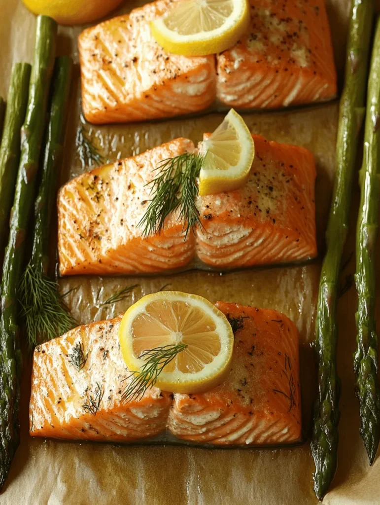 If you're in search of a meal that is not only delicious but also quick and healthy, look no further than Lemon-Dill Baked Salmon with Asparagus. This recipe perfectly marries the rich, buttery taste of salmon with the fresh, bright flavors of lemon and dill, creating a dish that is both comforting and sophisticated. It’s an ideal dinner option for busy weeknights, yet elegant enough for special occasions.