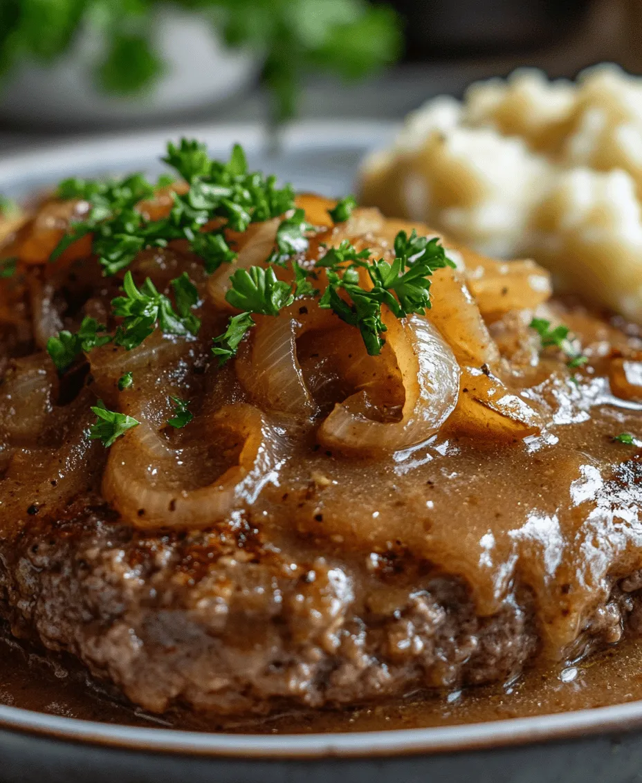 Hamburger Steak with Onion Gravy is more than just a meal; it’s a comforting culinary experience that evokes nostalgia and warmth. This dish is an easy-to-make dinner option that satisfies not only hunger but also the desire for a wholesome, flavorful feast. Picture a tender, juicy hamburger steak, drenched in a rich, savory onion gravy, served alongside creamy mashed potatoes or fresh vegetables. It’s a meal that brings families together, creating cherished memories around the dinner table.