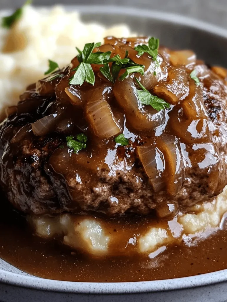 Hamburger Steak with Onion Gravy is more than just a meal; it’s a comforting culinary experience that evokes nostalgia and warmth. This dish is an easy-to-make dinner option that satisfies not only hunger but also the desire for a wholesome, flavorful feast. Picture a tender, juicy hamburger steak, drenched in a rich, savory onion gravy, served alongside creamy mashed potatoes or fresh vegetables. It’s a meal that brings families together, creating cherished memories around the dinner table.