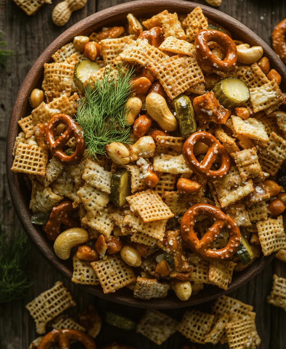 Are you searching for that perfect snack that can elevate your gatherings, game nights, or even a cozy movie marathon? Look no further than Dill Pickle Chex Mix—a delightful twist on the classic snack mix that combines the crunchy textures of Chex cereals and pretzels with the tangy, zesty flavor of dill pickles. This addictive blend not only satisfies cravings but also brings a burst of familiar yet unique flavors that will leave your taste buds dancing.