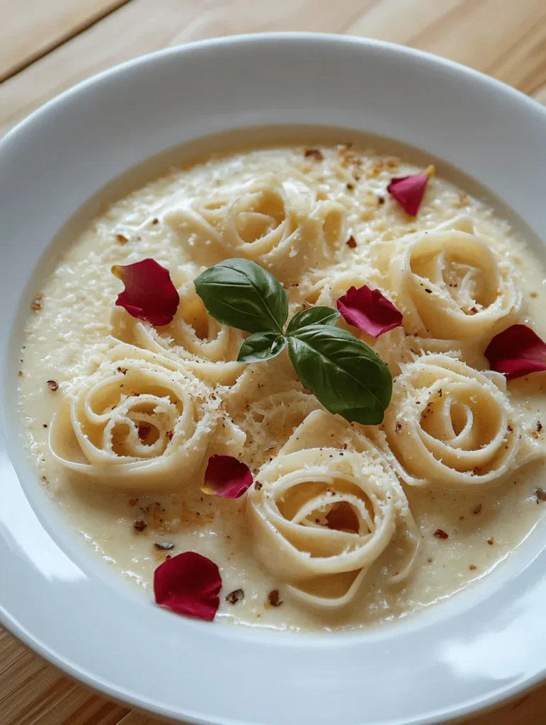 Enchanted Rose Pasta with Creamy Garlic Sauce is a dish that captures the essence of romance and elegance, making it a perfect choice for special occasions. Whether you're planning a candlelit dinner for two or celebrating a significant milestone, this enchanting pasta dish serves as a stunning centerpiece on your dining table.