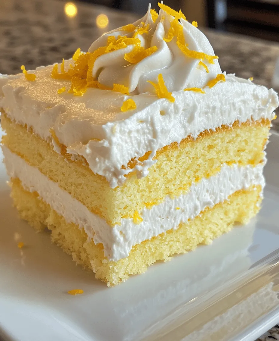 The Zesty Italian Lemon Cream Cake is a delightful dessert that captures the essence of sun-kissed lemons and the rich traditions of Italian baking. This cake is not just a treat; it is an experience, with layers of light, fluffy cake enveloped in a luscious lemon cream filling and topped with a light frosting that is both refreshing and indulgent. Its bright, tangy flavor profile, combined with a creamy texture, makes it a standout choice for any gathering. Whether you're celebrating a birthday, hosting a summer picnic, or simply indulging on a quiet afternoon, this cake brings a burst of sunshine to any occasion.