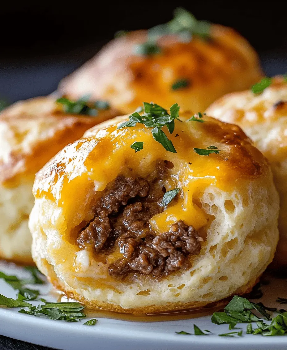 The cheese filling is the heart of the Cheesy Beef Stuffed Biscuit Bombs, providing that delightful gooeyness that contrasts beautifully with the biscuit's flakiness. To achieve a uniform taste and texture, it’s essential to mix the cheese filling thoroughly.