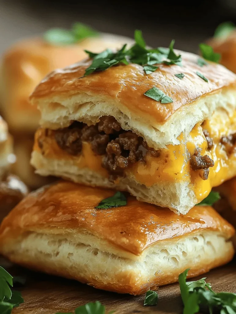 The cheese filling is the heart of the Cheesy Beef Stuffed Biscuit Bombs, providing that delightful gooeyness that contrasts beautifully with the biscuit's flakiness. To achieve a uniform taste and texture, it’s essential to mix the cheese filling thoroughly.