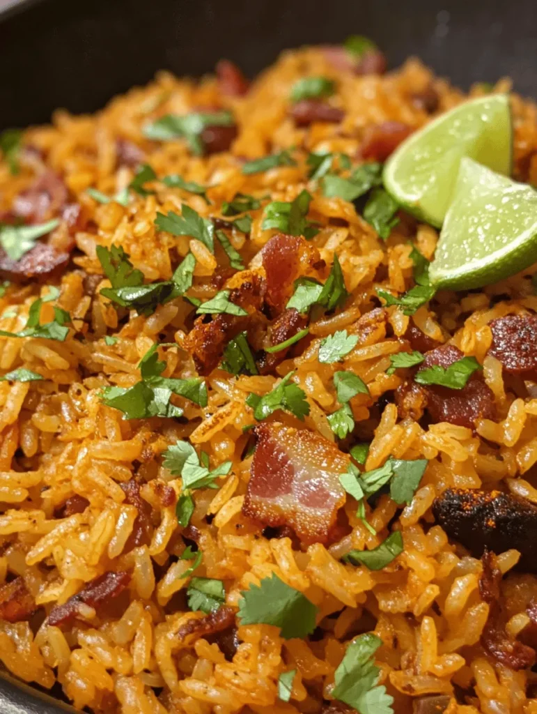 Embark on a culinary journey to Mexico with our Smoky Mexican Rice with Chorizo & Bacon, a dish that encapsulates the vibrant and robust flavors of Mexican cuisine. This recipe is not just a meal; it's a celebration of textures and tastes that come together in a harmonious blend. Known for its rich, smoky undertones and hearty ingredients, this dish has become a staple in many households, offering an authentic taste of Mexico that is both satisfying and comforting.