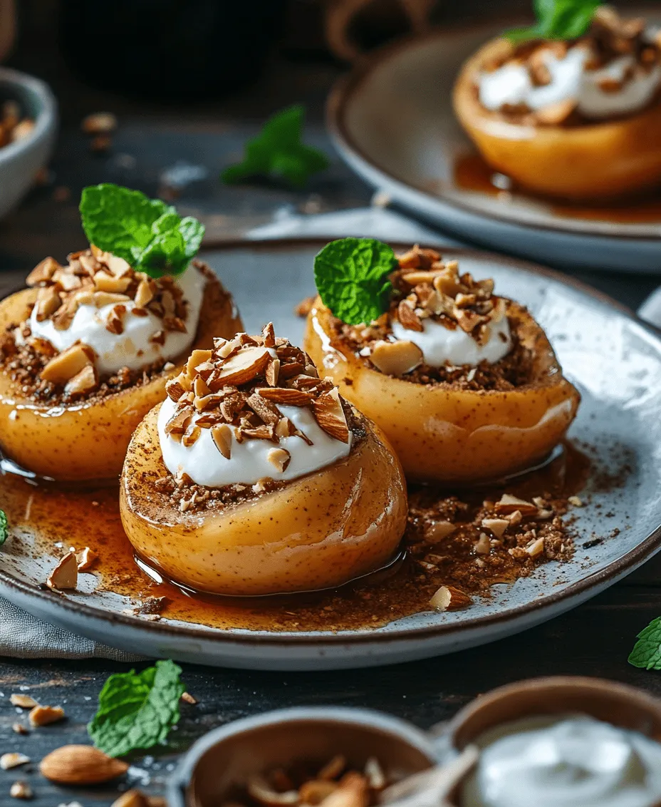 Stuffed pears with almond and ginger is a dessert that beautifully marries simplicity with sophistication. This recipe is a delightful way to showcase the natural sweetness of ripe pears, elevated by the warm, comforting flavors of almond and ginger. Perfect for any occasion, whether it’s a cozy family dinner, a festive gathering, or simply a treat for yourself, this dish is sure to impress. What makes it even more appealing is its versatility; it can be easily adapted to fit various dietary preferences, including gluten-free and vegan options.