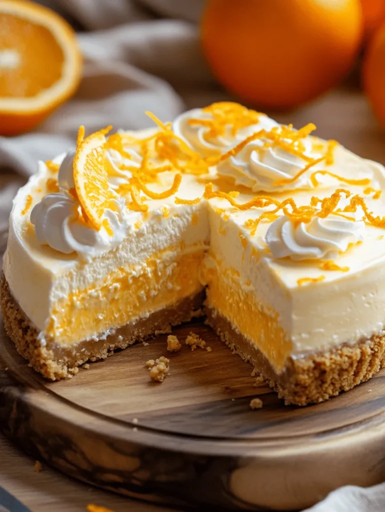 There’s something undeniably nostalgic about the flavors of Orange Creamsicles. The sweet, refreshing combination of orange and cream has been a beloved treat for generations, evoking memories of sunny days, laughter, and carefree moments. As we transition from childhood to adulthood, those delightful flavors still hold a special place in our hearts—and palates. Today, we’re excited to share a recipe that captures the essence of those iconic frozen treats: No-Bake Orange Creamsicle Cheesecake.