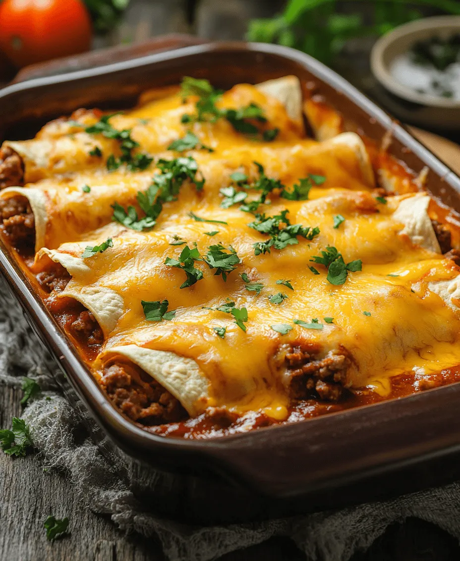 When it comes to comfort food, few dishes can rival the warmth and satisfaction of homemade enchiladas. Among the myriad variations of this beloved Mexican staple, cheesy bliss beef enchiladas stand out as a family favorite. This delightful dish brings together savory ground beef, rich enchilada sauce, and a generous helping of melty cheddar cheese, all lovingly wrapped in soft, pliable tortillas. The result is a meal that not only nourishes the body but also warms the soul, making it a go-to for gatherings, weeknight dinners, and special occasions alike.