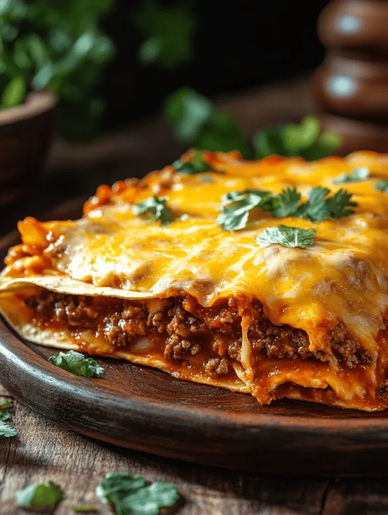 When it comes to comfort food, few dishes can rival the warmth and satisfaction of homemade enchiladas. Among the myriad variations of this beloved Mexican staple, cheesy bliss beef enchiladas stand out as a family favorite. This delightful dish brings together savory ground beef, rich enchilada sauce, and a generous helping of melty cheddar cheese, all lovingly wrapped in soft, pliable tortillas. The result is a meal that not only nourishes the body but also warms the soul, making it a go-to for gatherings, weeknight dinners, and special occasions alike.