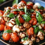 If you're looking for a meal that perfectly embodies the essence of Italian cuisine while being both quick and healthy, look no further than Ground Chicken Caprese. This delightful dish is a harmonious fusion of flavors, bringing together the savory taste of ground chicken, the sweetness of cherry tomatoes, the creaminess of fresh mozzarella, and the aromatic touch of basil. Not only is it a feast for the senses, but it also caters to a variety of dietary preferences, making it an ideal choice for traditional pasta lovers and health-conscious eaters alike.