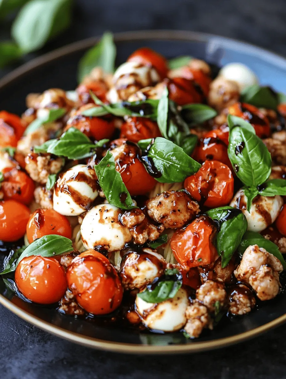 If you're looking for a meal that perfectly embodies the essence of Italian cuisine while being both quick and healthy, look no further than Ground Chicken Caprese. This delightful dish is a harmonious fusion of flavors, bringing together the savory taste of ground chicken, the sweetness of cherry tomatoes, the creaminess of fresh mozzarella, and the aromatic touch of basil. Not only is it a feast for the senses, but it also caters to a variety of dietary preferences, making it an ideal choice for traditional pasta lovers and health-conscious eaters alike.