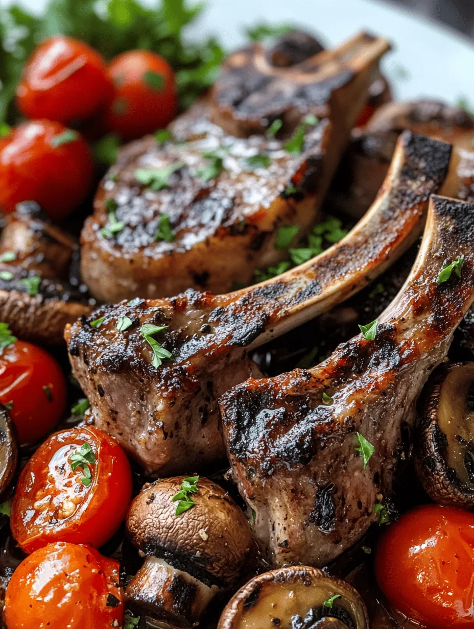 If you're searching for a dish that encapsulates the vibrant flavors of the Mediterranean while also delivering a satisfying culinary experience, look no further than marinated Greek lamb chops with mushrooms and tomatoes. This delightful recipe features succulent lamb chops marinated in a robust blend of herbs and spices, complemented by the earthy richness of sautéed mushrooms and the bright acidity of cherry tomatoes. It's a meal that not only impresses at gatherings but also brings warmth and comfort to family dinners.