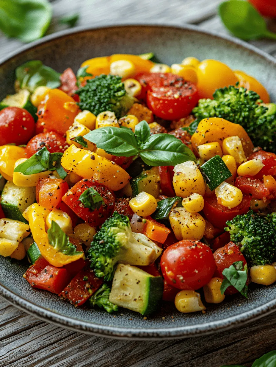 In the world of culinary creativity, the Whimsical Rainbow Vegetable Medley stands out as a vibrant celebration of color, flavor, and nutrition. This delightful dish not only adds a splash of beauty to your dining table but also embodies a commitment to healthy eating. Packed with a variety of fresh vegetables that boast an array of health benefits, this medley can cater to a wide range of dietary preferences—from vegan to gluten-free, making it an ideal option for family gatherings, potlucks, or an everyday meal at home.