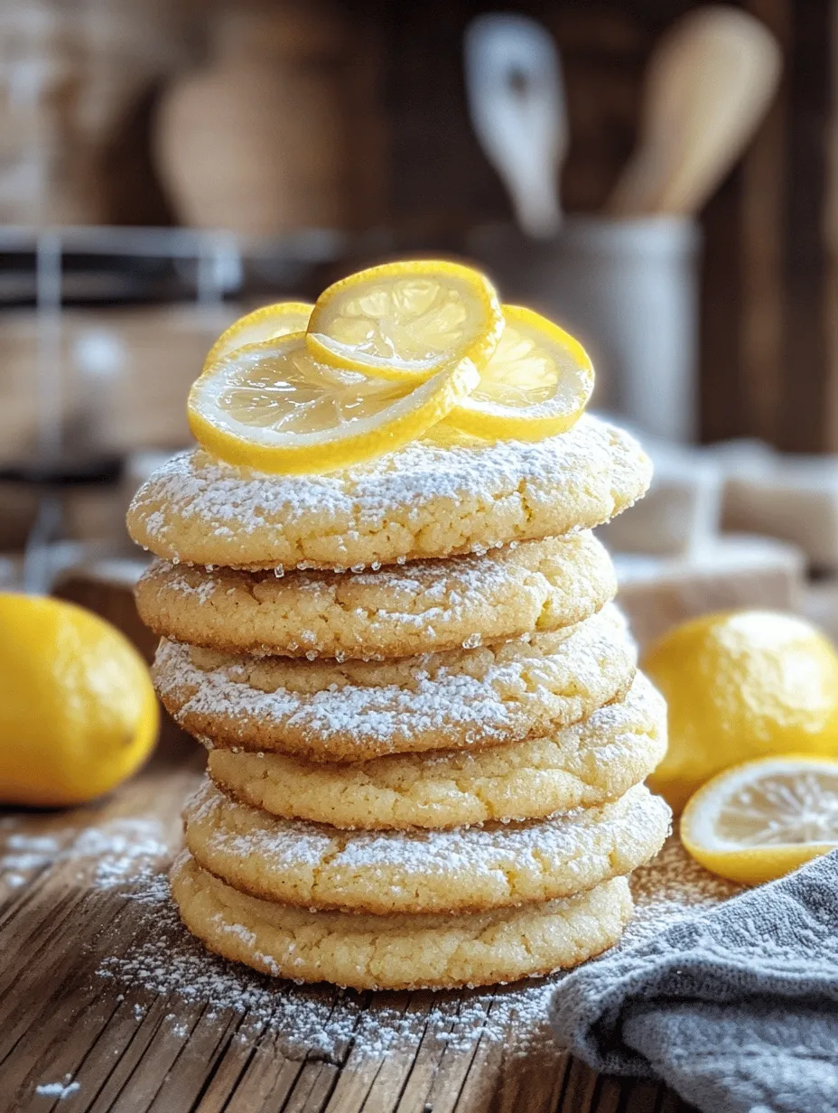 What makes Luscious Lemon Heaven Cookies so irresistible? It starts with their texture. Imagine biting into a cookie that's soft and tender on the inside, with a slight crispiness on the edges. This delightful contrast creates a satisfying mouthfeel that makes you want to reach for another cookie. The flavor profile is equally enchanting. The cookies are infused with the vibrant taste of lemons, delivering a burst of citrus that dances on your palate.