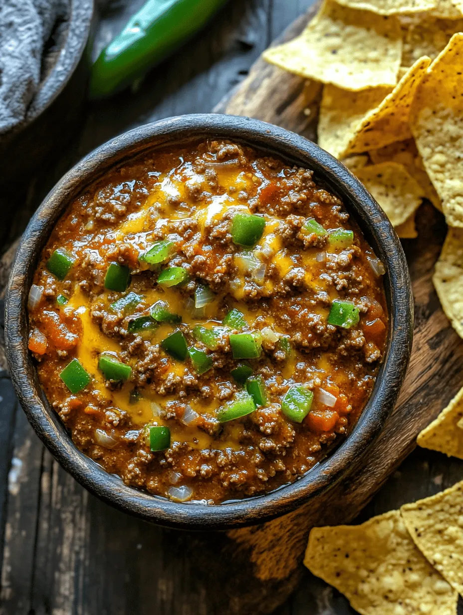 One of the standout features of the Easy Sloppy Joe Dip is its simplicity. With minimal prep time and straightforward instructions, even novice cooks can whip up this delicious dip with ease. The combination of sautéed vegetables, seasoned ground beef, and melted cheese creates a dish that is not only flavorful but also filling. It’s perfect for those who want to serve something hearty yet uncomplicated.