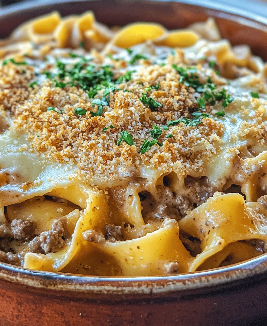 To make a truly delicious Creamy Beef Noodle Bake, it is crucial to understand the role of each ingredient. From the comforting egg noodles to the rich flavors of ground beef, every component contributes to the overall taste and texture of the dish.