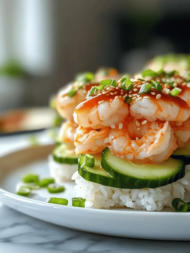 To appreciate the Spicy Shrimp Sushi Stacks fully, it helps to understand sushi as a culinary art form. Sushi is more than just a meal; it's a tradition that embodies the principles of balance, simplicity, and artistry. There are several types of sushi, each showcasing unique elements and preparation methods.