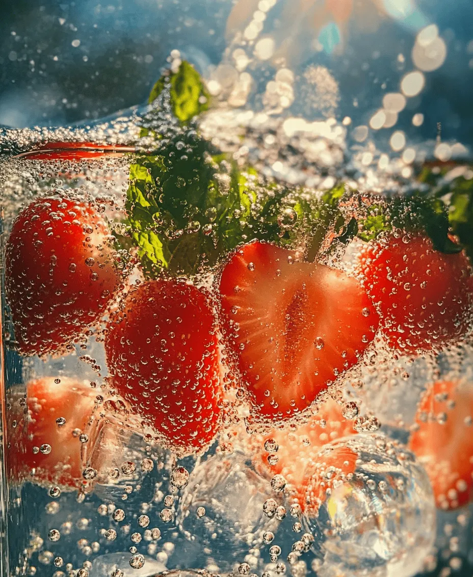 The foundation of any great recipe lies within its ingredients. Here, we break down each component of our sparkling strawberry soda, highlighting their roles and benefits.
