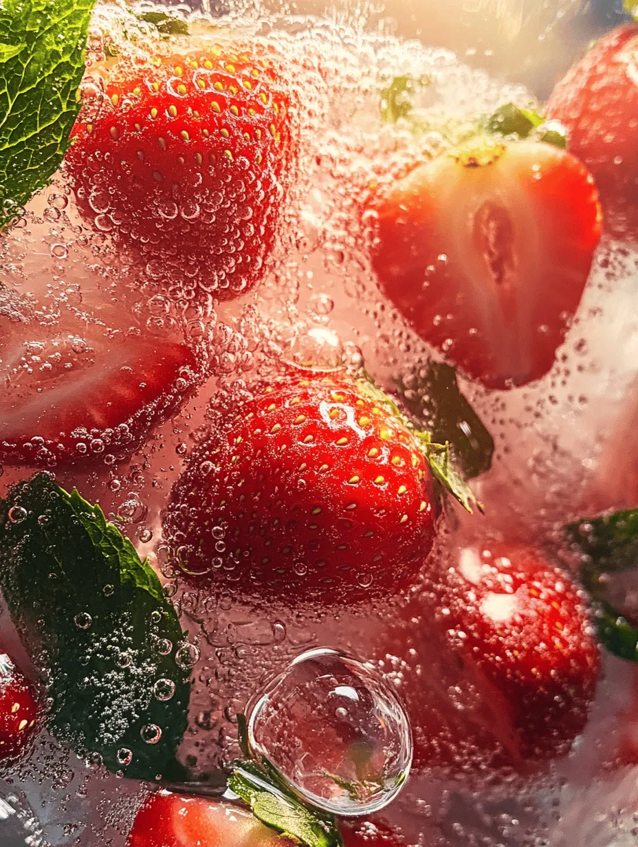 The foundation of any great recipe lies within its ingredients. Here, we break down each component of our sparkling strawberry soda, highlighting their roles and benefits.