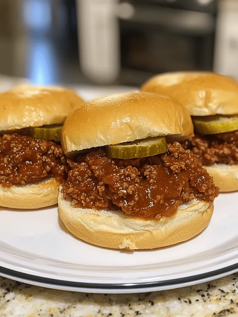Welcome to the delightful world of Sloppy Joes, one of America's beloved comfort foods that evokes a sense of nostalgia and warmth. This dish has transcended generations, bringing families together around the dinner table for a satisfying meal that is as fun to eat as it is to make. The Sloppy Joe Delight is a modern take on a classic recipe, combining simplicity with the opportunity for culinary creativity. Whether you're a seasoned home cook or a beginner in the kitchen, this recipe offers an accessible way to whip up a delicious meal that satisfies cravings and leaves room for personalization.