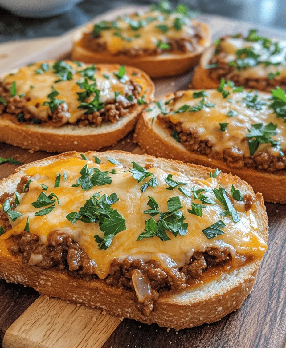 In the world of comfort food, few dishes rival the satisfaction of a hearty Sloppy Joe. This classic American sandwich, known for its sloppy mix of seasoned meat and tangy sauce, has been a favorite for generations. However, what if we took this beloved recipe and transformed it into something even more indulgent? Enter Cheesy Garlic Bread Sloppy Joes. This delightful reinvention combines the rich flavors of a traditional Sloppy Joe with the irresistible allure of cheesy, garlicky goodness. Perfect for family dinners or casual gatherings, this recipe is not only easy to prepare but also a guaranteed crowd-pleaser.
