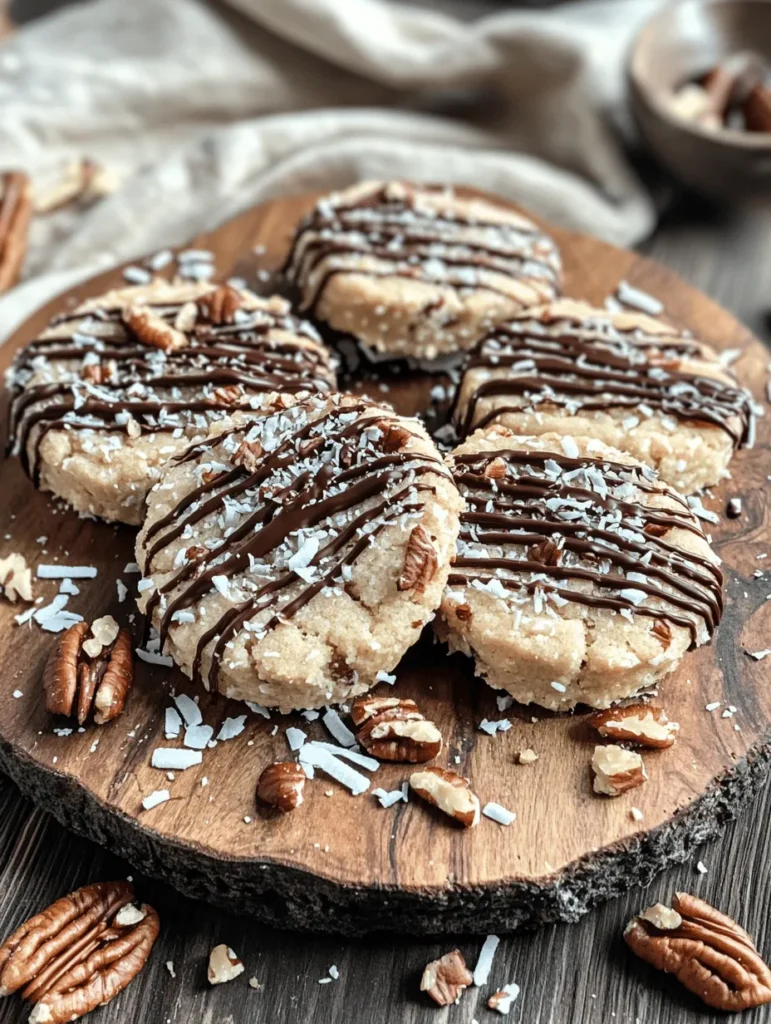 No Bake Pecan Coconut Praline Cookies are a perfect blend of crunchy pecans, sweet coconut, and wholesome oats, all bound together with the richness of almond butter and the natural sweetness of maple syrup. These cookies are incredibly versatile; they can be enjoyed as a snack, a quick breakfast on the go, or even as a guilt-free dessert. The best part? They require minimal prep time and no baking, making them an ideal choice for busy individuals or those new to cooking.