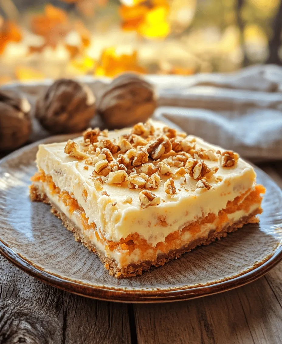 Carrot cake has long been a beloved dessert, celebrated for its comforting flavors and moist texture. This classic treat, often adorned with rich cream cheese frosting, brings warmth and nostalgia to any gathering. In recent years, a modern twist has emerged in the form of Carrot Cake Bliss Bars, which encapsulate all the delightful elements of traditional carrot cake in a more portable, easy-to-serve format.