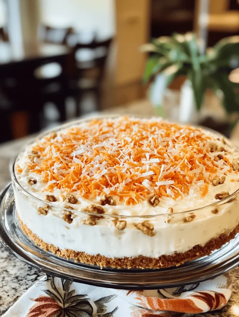 Creating a perfect Hawaiian Carrot Pineapple Cake begins with understanding the ingredients that work together to achieve its signature taste and texture. Below, we explore the base ingredients and key add-ins that will elevate your baking game.